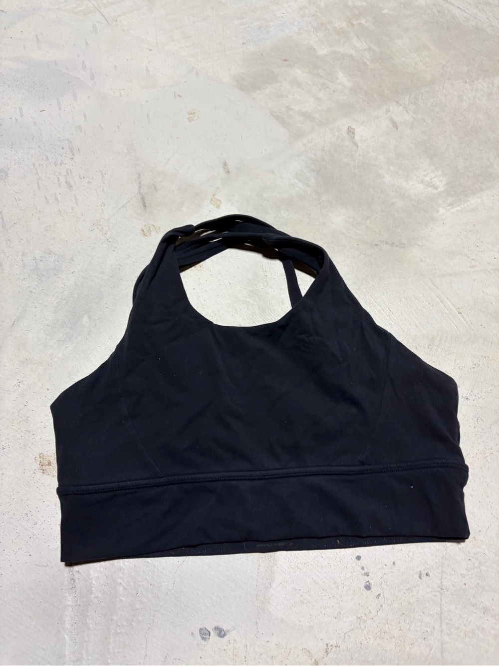 Buff bunny collection Black High Neck Strappy Bralette large